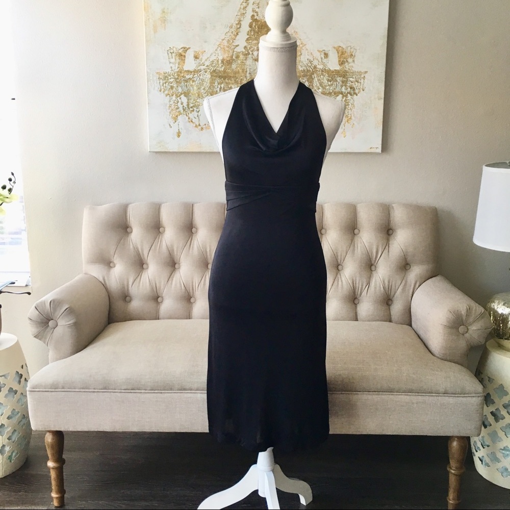 Sexy Black Miss Sixty Halter Dress